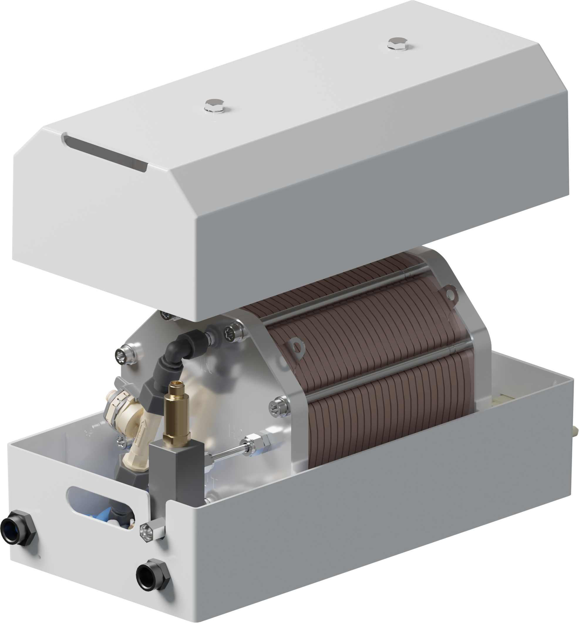Hydrogen electrolyser for on-site hydrogen production.